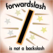 How to Press Forward slash, Backward slash